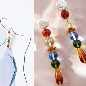 Anthropologie Bead Drop Earrings